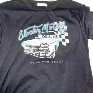 Black Cotton T-shirt